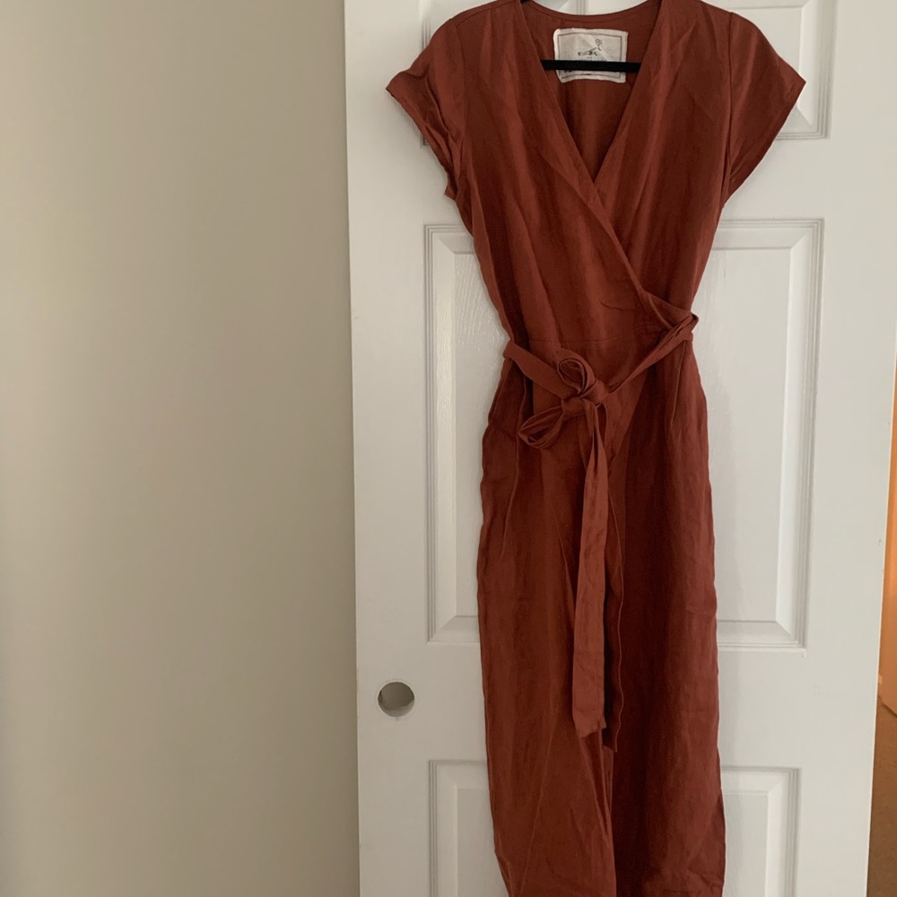 Not Perfect Linen Torino Wide Leg Maxi Jumpsuit